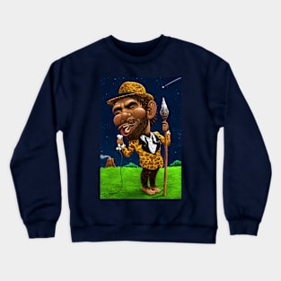 Croonin' Caveman Crewneck Sweatshirt